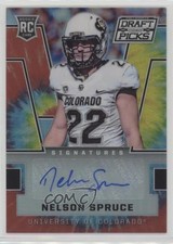 2016 Panini Prizm Collegiate Draft Picks Tie-Dye 30/49 Nelson Spruce Auto 2t9