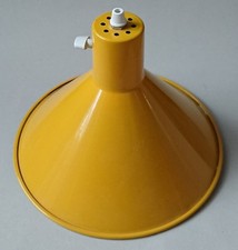 Retro Deckenlampe gelb, Metall Lampenschirm Vintage, Durchmesser 25 cm