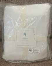 NEW Pottery Barn Kids Chamois Twin Fitted Sheet, White