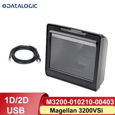 Datalogic Magellan 3200VSi 1D 2D Imager Omnidirectional Barcode Scanner USB Kit