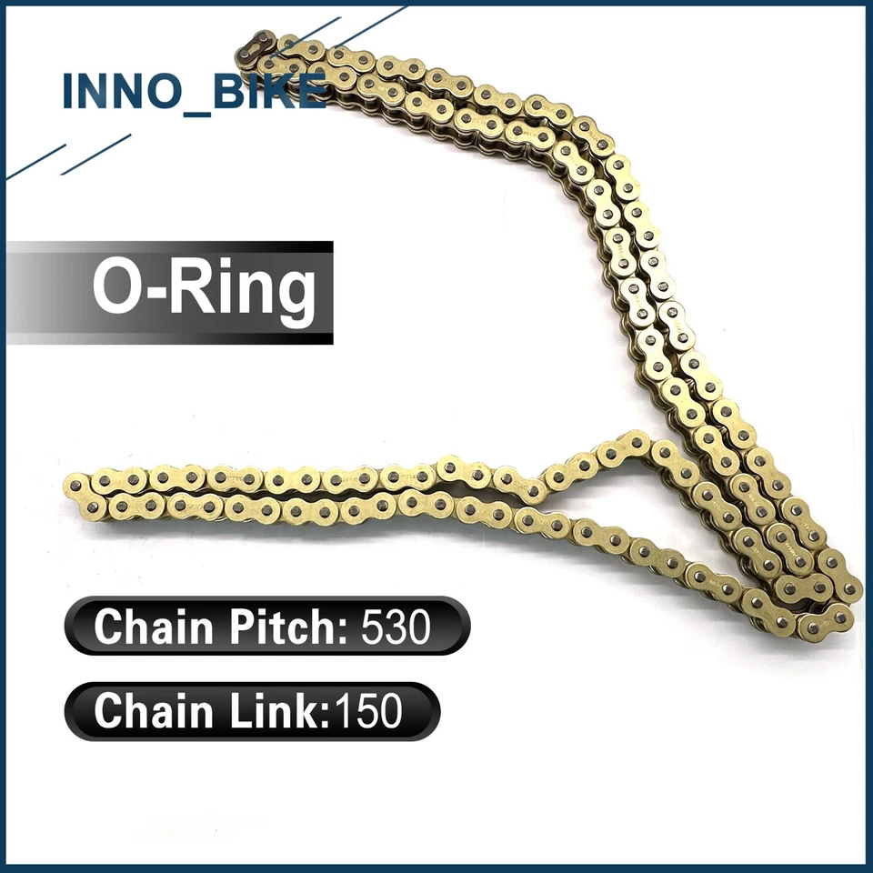 Cadena de transmisión extendida junta tórica 530 150 eslabones para Suzuki Hayabusa GSX1300R 1999-2025 Foto 4 de 4