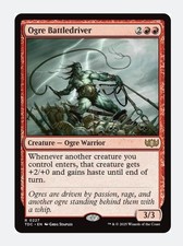 Ogre Battledriver | MTG Tarkir Dragonstorm TDC Red Rare Ogre Warrior Haste | NM