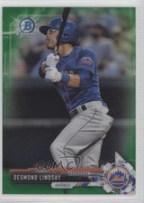 2017 Bowman Draft Chrome Green Refractor 77/99 Desmond Lindsay #BDC-142 fm0