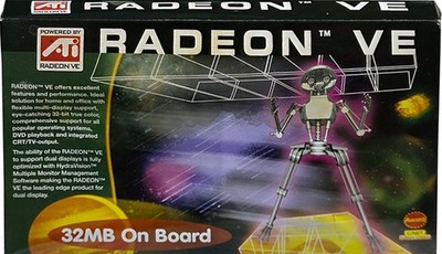 ATI Radeon VE, 2X/4X AGP, 32mb w/TV Out, Vintage, New! Retail Box!!