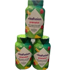 3 Pack Vitafusion PreNatal Gummy Vitamins, Raspberry Lemonade Flavor, 90 Ct Each