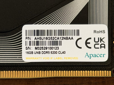 Apacer 32GB DDR5 5200Mhz