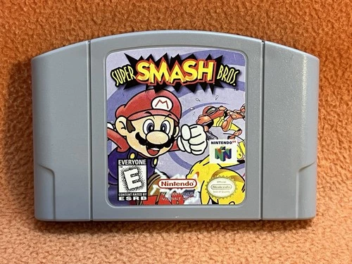 Super Smash Bros Mario Nintendo 64 N64 Original Authentic Tested Working!