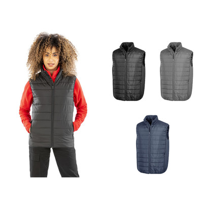 Result Core Promo padded bodywarmer - Full front YKK zip with chin guard