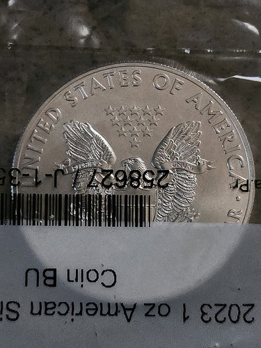 2014 1 oz American Silver Eagle BU APMEX Mislabeled As 2023 Silver Eagle BU - Picture 2 of 4