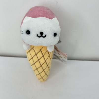 San X Nyan Nyan Nyanko Ice Cream Cat Plush Pink Sprinkles Kawaii 7
