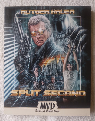 Split Second (Blu-ray, 1992) with rare OOP slipcover MVD Rutger Hauer
