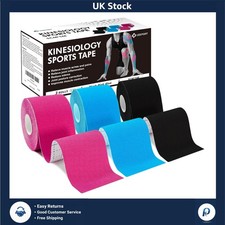 Pro Athletic Kinesiology Tape Elastic Muscle Support 3 Rolls 5cm x 5m 2.00 per metre