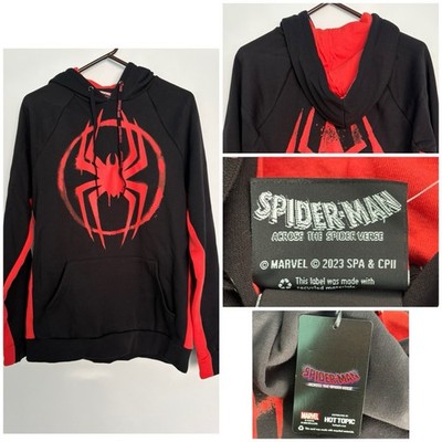 Our Universe Marvel Spider-Man Miles Morales Spiderverse Venom Hoodie NEW Large