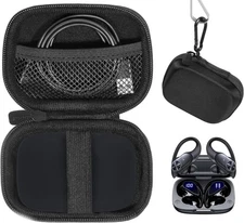 CaseSack Carrying Case for PocBuds Headphones with Charging Case – Black