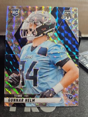2025 Mosaic Football Gunnar Helm Silver Mosaic Parallel Rookie! #394 Titans