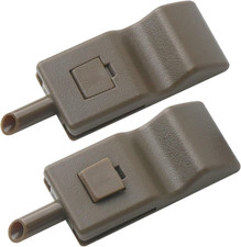 2pc Interior Door Lock Knob Tab Cashmere Brown Replaces 15844617 2pc Interior Door Lock Knob Tab Cashmere Brown Replaces 15844617