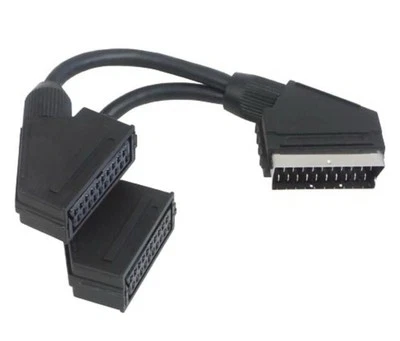 Schwaiger SCV12 531 SCART Y Verteiler Videosplitter 2-fach 0,2m NEU - Bild 1 von 3