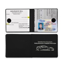 2PCS Car Registration and Insurance Card Holder, 10.6'' 4.8'' Essential Auto Car