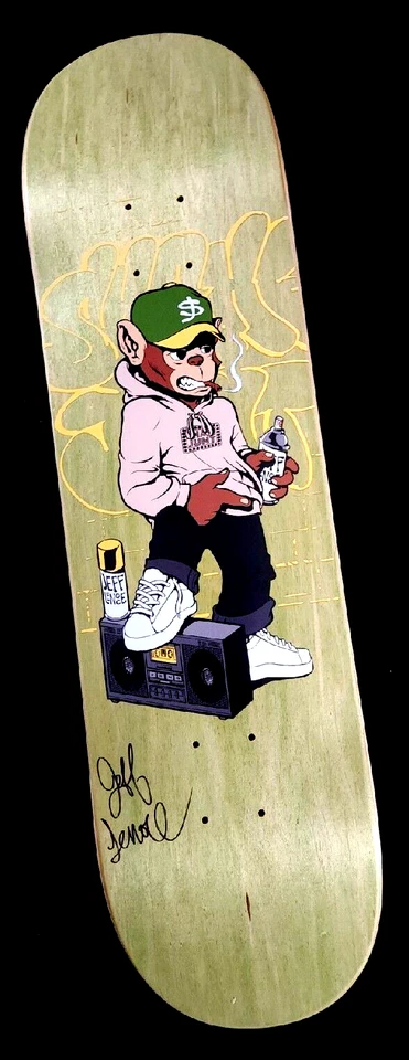杰夫·莱诺斯签名 Snaps Skate Junt 亲笔签名滑板签名 8.25" 专业甲板 — 第 2/4 张图片