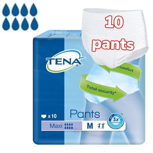 TENA Maxi Pants Medium Case Saver Packs of 10 Incontinence Pant Adult