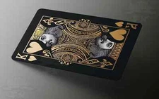King of Hearts Card Skin (2-Pack) | Gold & Black Poker Playing Card Sticker