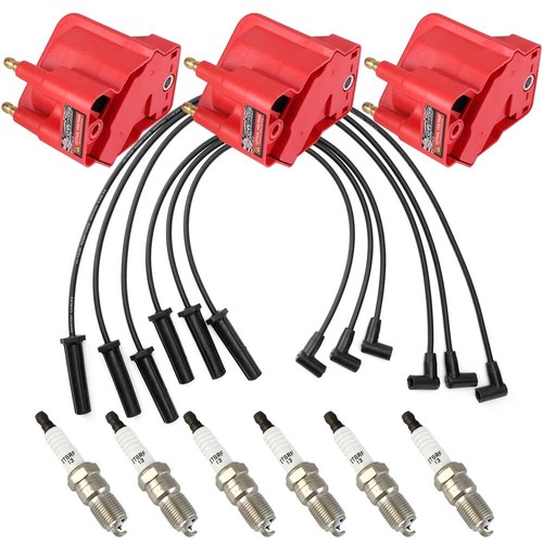 Ignition Coil DR39 & Spark Plug & Wire Set For 1996-08 Buick Lucerne Chevy 3.8L - Picture 2 of 12