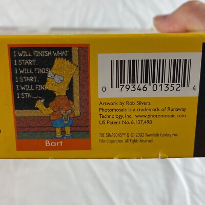 The Simpsons” Photomosaics Rare Chalkboard 1000 Piece Puzzle