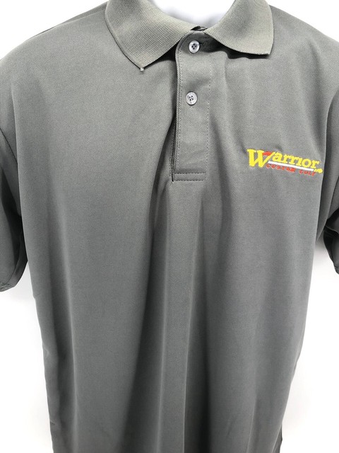 NEW Men's Size Small Gray Warrior Custom Golf Stay Cool Performance Polo Shirt | eBay