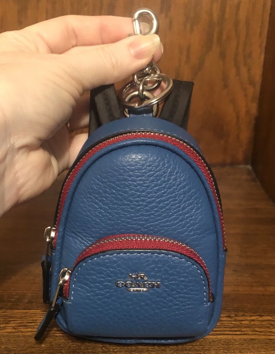 NWT-Coach-Mini Court Backpack-Bag Charm/Keychain-Blue Jay NWT-Coach-Mini Court Backpack-Bag Charm/Keychain-Blue Jay