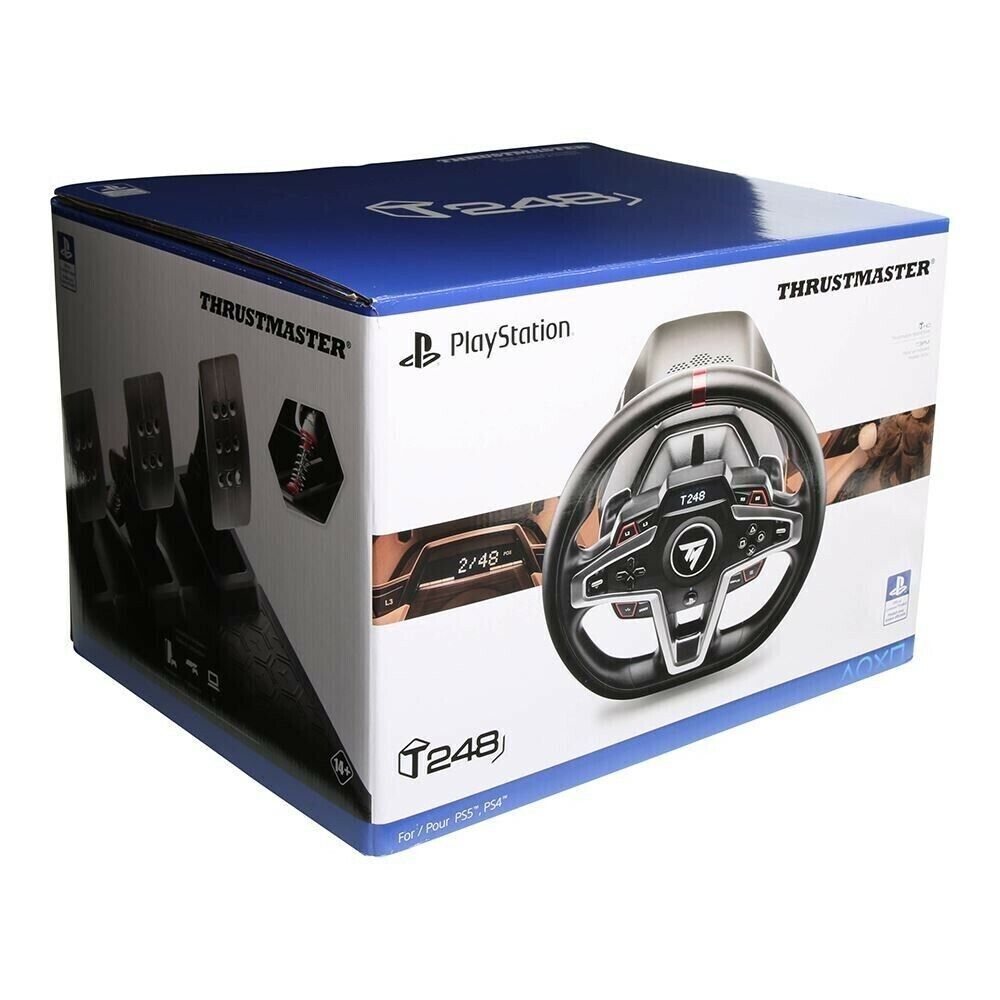 Thrustmaster T248 Corrida Roda Para Ps5 Ps4 Jogo Console Novo Sistema  Híbrido 25 Botões De Ação Para Playstation 5 Playstation 4 Pc - Rodas -  AliExpress