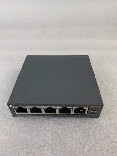 TP-LINK TL-SG1005P 5-Port Desktop Switch UNIT ONLY FREE SHIPPING - Picture 2 of 8