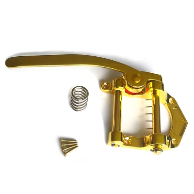 GUITAR ANATOMY Bigsby Style Gold Tremolo Vibrato Saitenhalter Gitarre Upgrade - flache Halterung