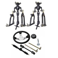 Front Drive Axle kit Steering Wheel Suspension Swingarm Assembly Go kart Golf