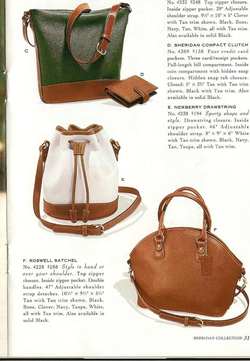 Vintage Coach Sheridan Newberry Satchel Leather Bag 4211 Vintage Coach Sheridan Newberry Satchel Leather Bag 4211