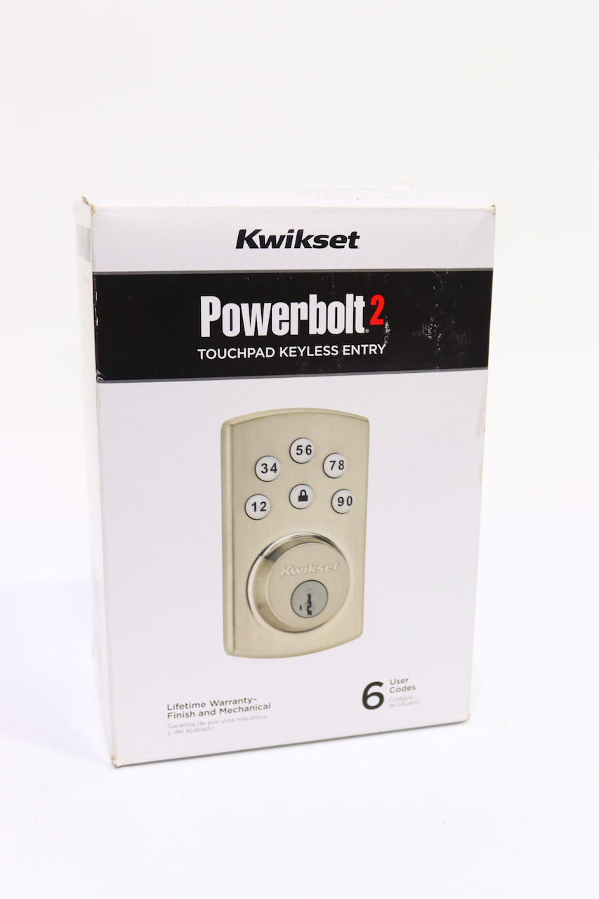 Kwikset 907 Powerbolt2 Electronic Deadbolt in Satin Nickel (Broken Turn Knob) 883351518734 eBay