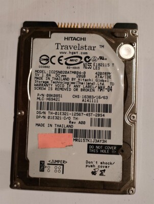 20GB HDD IDE 44 Pin HDD Notebook Festplatte Medion Dell HP IBM Sony Hard Drive