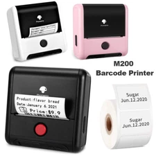 Phomemo M200 Pocket Bluetooth Thermal Printer Paper Barcode Maker & Label Lot