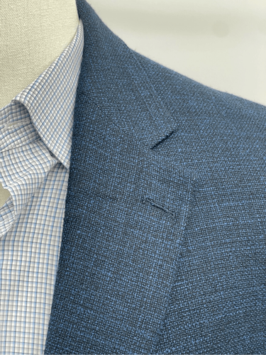 Jack Victor Conway Sport Coat Blazer Jacket Men 48L Blue Wool Double Vented - Picture 3 of 14