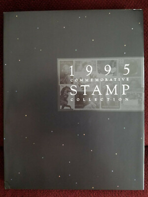 1995 Commemorative Stamp Collection_Hardcover w/ Stamps in