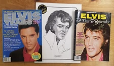 The Elvis Presley Years 1977 + A time To Remember Magazines + Picture Print
