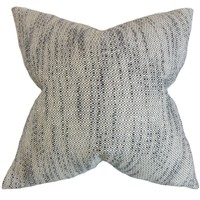 Lakota Stripes 22-inch Down Feather Throw Pillow Ebony Lakota Stripes 22-inch Down Feather Throw Pillow Ebony