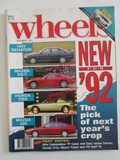 Wheels Car Magazine NOV 1991 - NEW  HSV SENATOR MAZDA RX-7 HONDA CRX MAZDA 626 