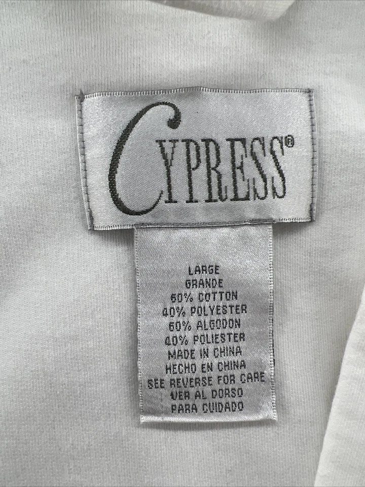 Bata de ciprés para mujer grande blanca con cinturón albornoz corto manga corta Foto 3 de 4