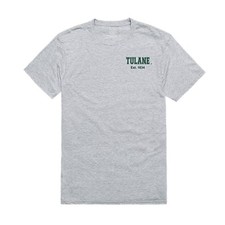 University of Tulane Green Wave NCAA Cotton Logo Practice Tee T-Shirt S - 2XL