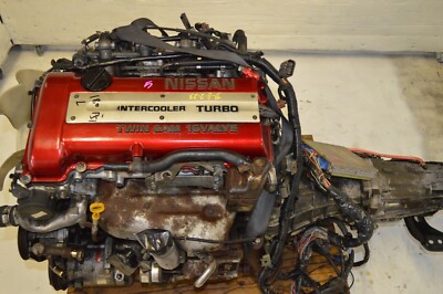 JDM NISSAN SILVIA SR20DET S13 2.0L RED TOP TURBO ENGINE 5SPD TRANS