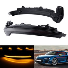 2x LED Spiegelblinker Außenspiegel Blinker Schwarz Für Audi TTRS 8S FV ab.2017-