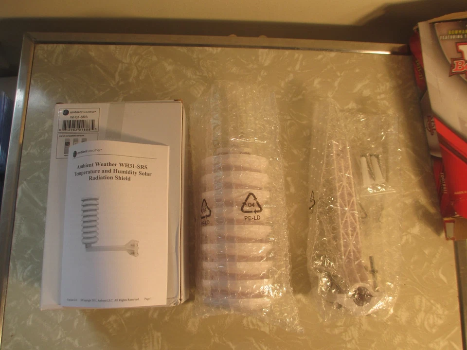 NEW Ambient Weather WH31-SRS Temperature & Humidity Solar Radiation Shield kit - Image 4 of 4