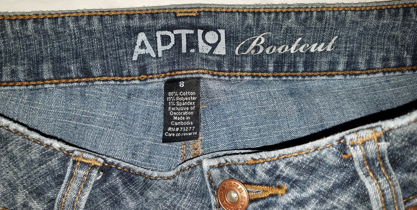 Womens Apt. 9 bootcut denim jeans/pants 