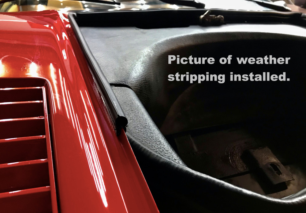 Front Trunk Weather Stripping Strip for Ferrari 308 and 328