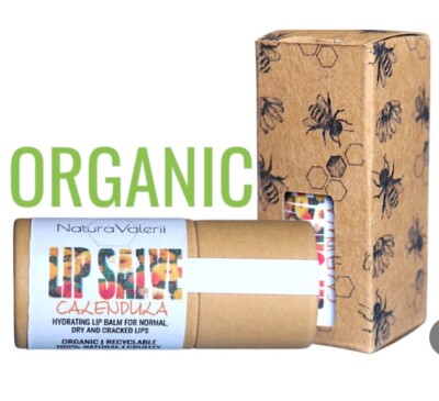 ORGANIC LIP BALM SALVE HYDRATING HEALING CALENDULA  ALL NATURAL NON GMO